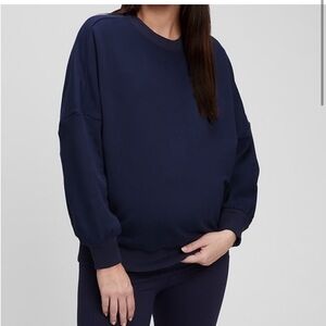 Gap Maternity Crewneck Sweatshirt, Navy (S) - $10
